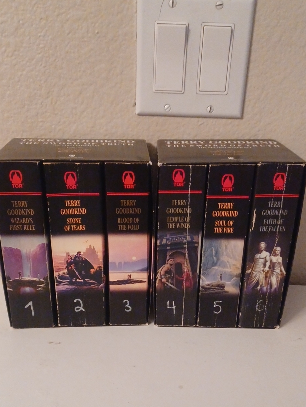Terry Goodkind The Sword Of Truth Book Set Of 6 Nox 1 And 2